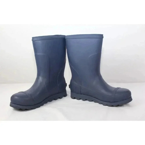 Nice! Sorel Joan Rain Gloss Short Boots! Waterproof Blue Women's Size 6.5 - Picture 6 of 9